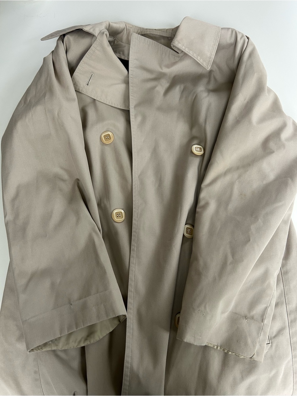 Vintage lined trench coat with waist belt from Botany 500